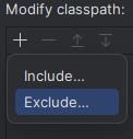 Adding the classpath option